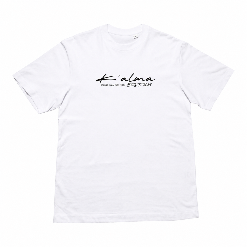 CAMISETA OVERSIZE EST. 2024 BLANCA