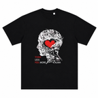 CAMISETA OVERSIZE THINK LESS FEEL MORE NEGRA