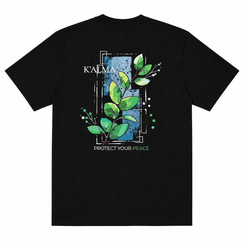 CAMISETA OVERSIZE PROTECT YOUR PEACE NEGRA