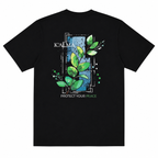 CAMISETA OVERSIZE PROTECT YOUR PEACE NEGRA