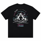 CAMISETA OVERSIZE INNER PEACE IS POWER NEGRA