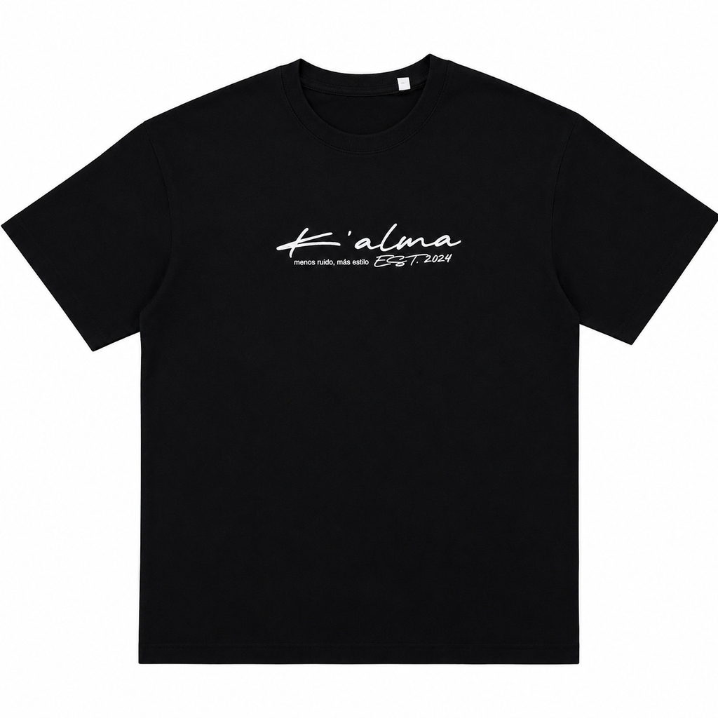 CAMISETA OVERSIZE EST. 2024 NEGRA