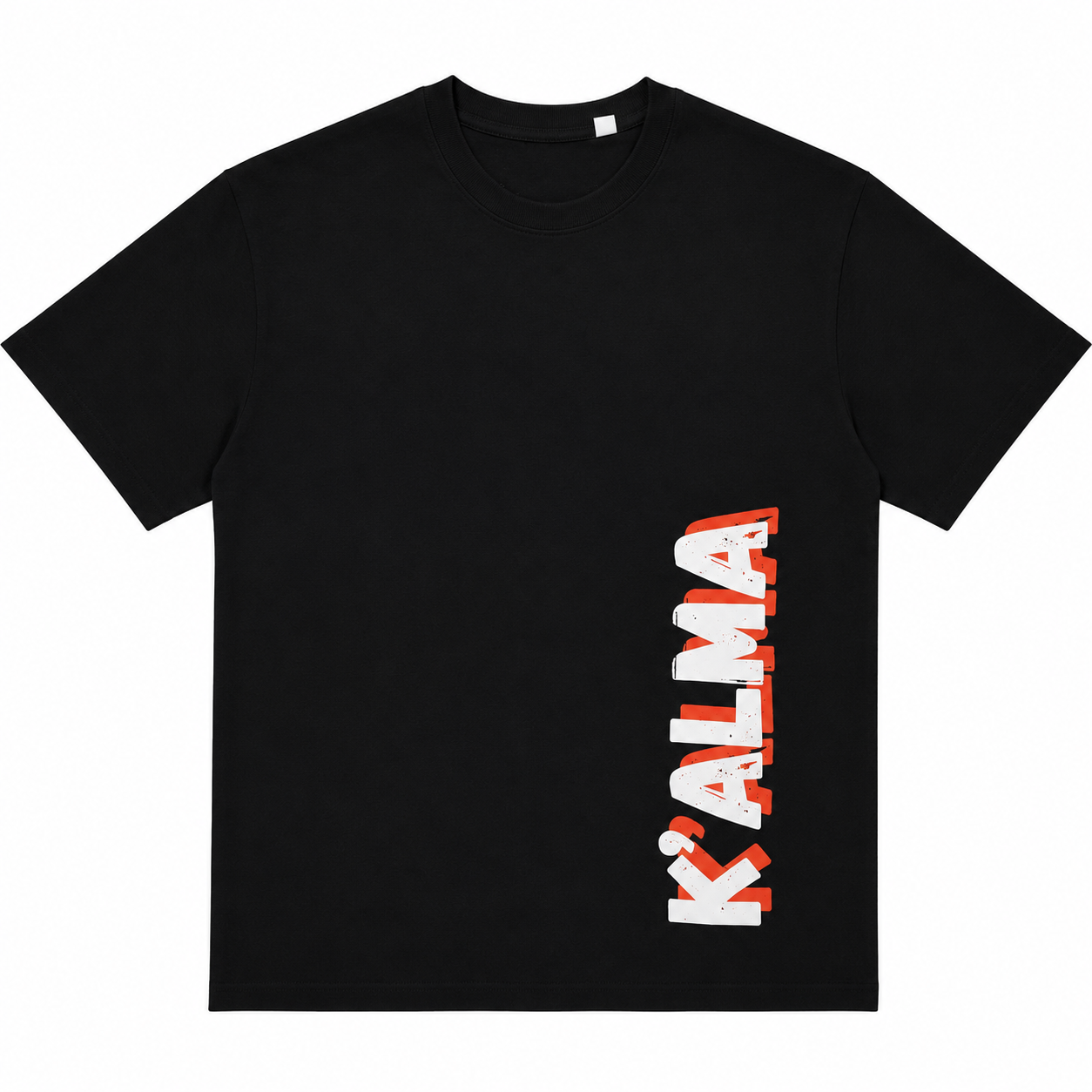 CAMISETA OVERSIZE K'ALMA FREQUENCY NEGRA