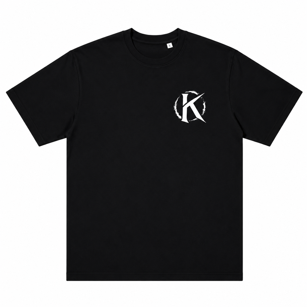 CAMISETA OVERSIZE MONOGRAM NEGRA