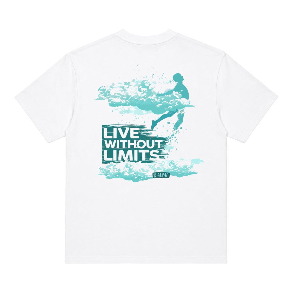 CAMISETA OVERSIZE LIVE WITHOUT LIMITS BLANCA