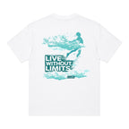 CAMISETA OVERSIZE LIVE WITHOUT LIMITS BLANCA