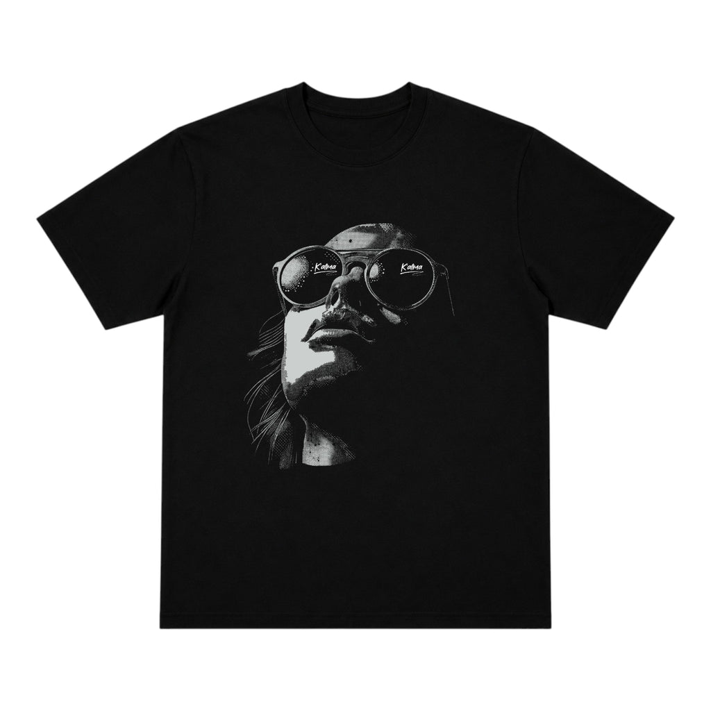 CAMISETA OVERSIZE GOLDEN HOUR NEGRA