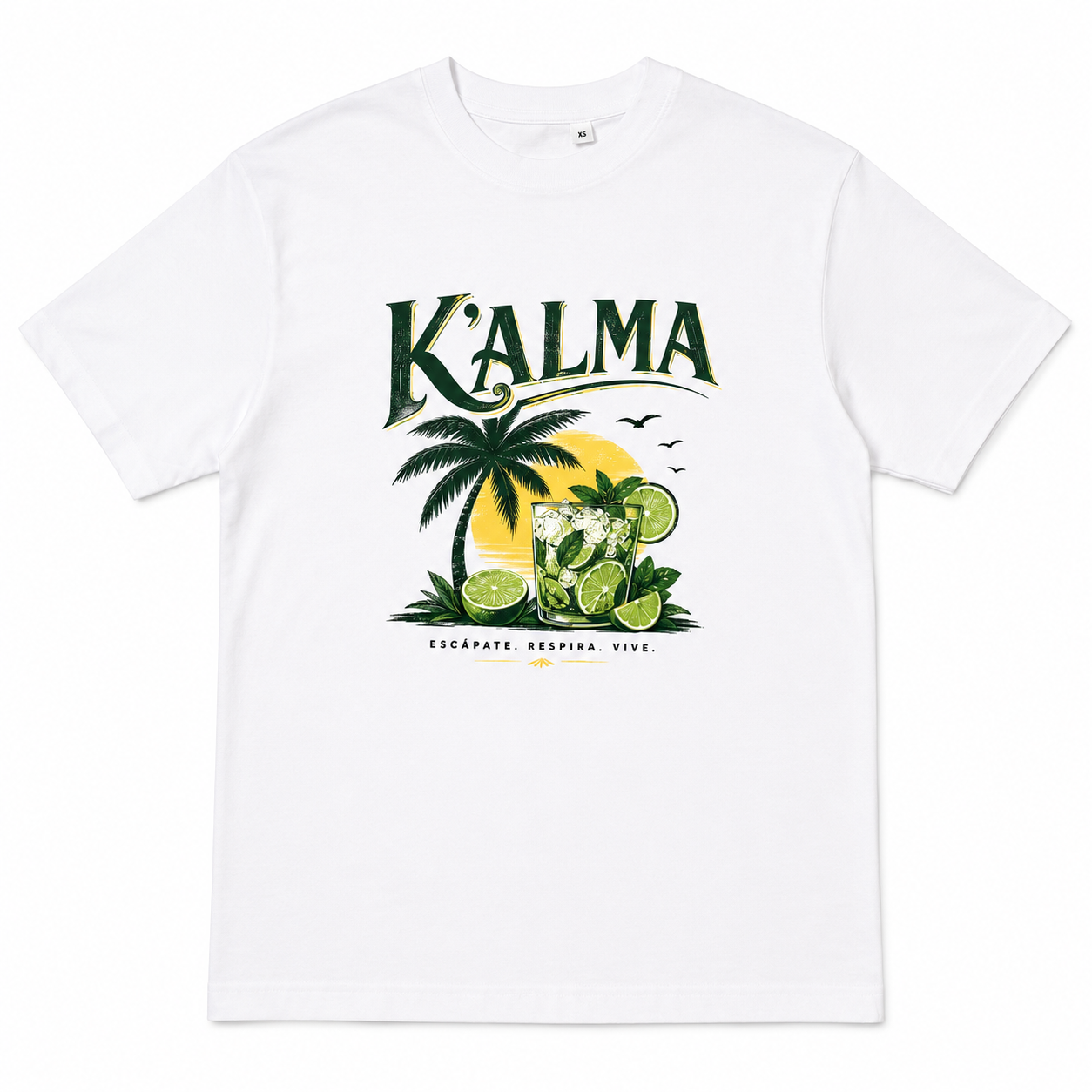 CAMISETA OVERSIZE K'ALMA OASIS BLANCA