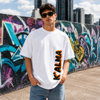 CAMISETA OVERSIZE K'ALMA FREQUENCY BLANCA