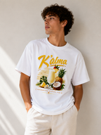 CAMISETA OVERSIZE K'ALMA PARADISE BLANCA