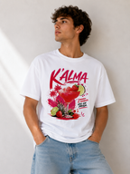 CAMISETA OVERSIZE K'ALMA SUNSET SPLASH BLANCA