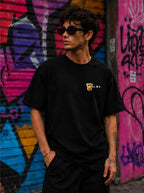 CAMISETA OVERSIZE ROYAL SMOKE NEGRA