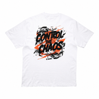 CAMISETA OVERSIZE CONTROL THE CHAOS BLANCA