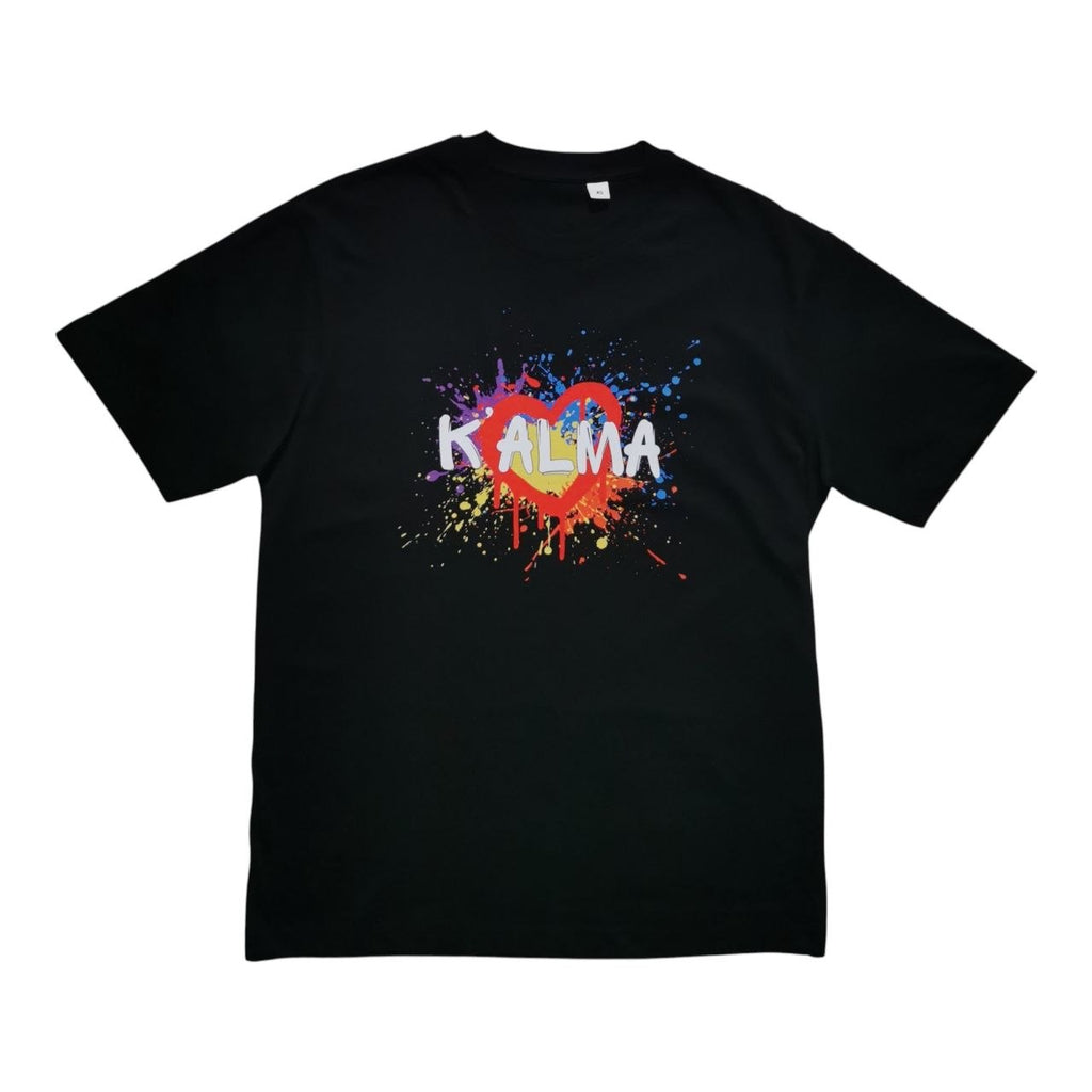 CAMISETA OVERSIZE LOVE IN COLOR NEGRA