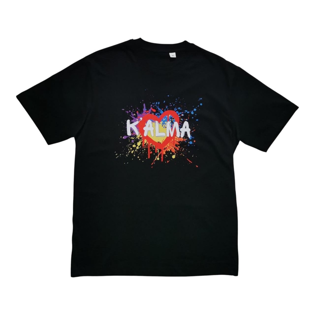 CAMISETA OVERSIZE LOVE IN COLOR NEGRA