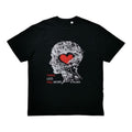 CAMISETA OVERSIZE THINK LESS FEEL MORE NEGRA