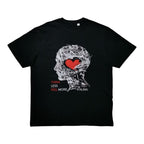 CAMISETA OVERSIZE THINK LESS FEEL MORE NEGRA