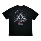 CAMISETA OVERSIZE INNER PEACE IS POWER NEGRA