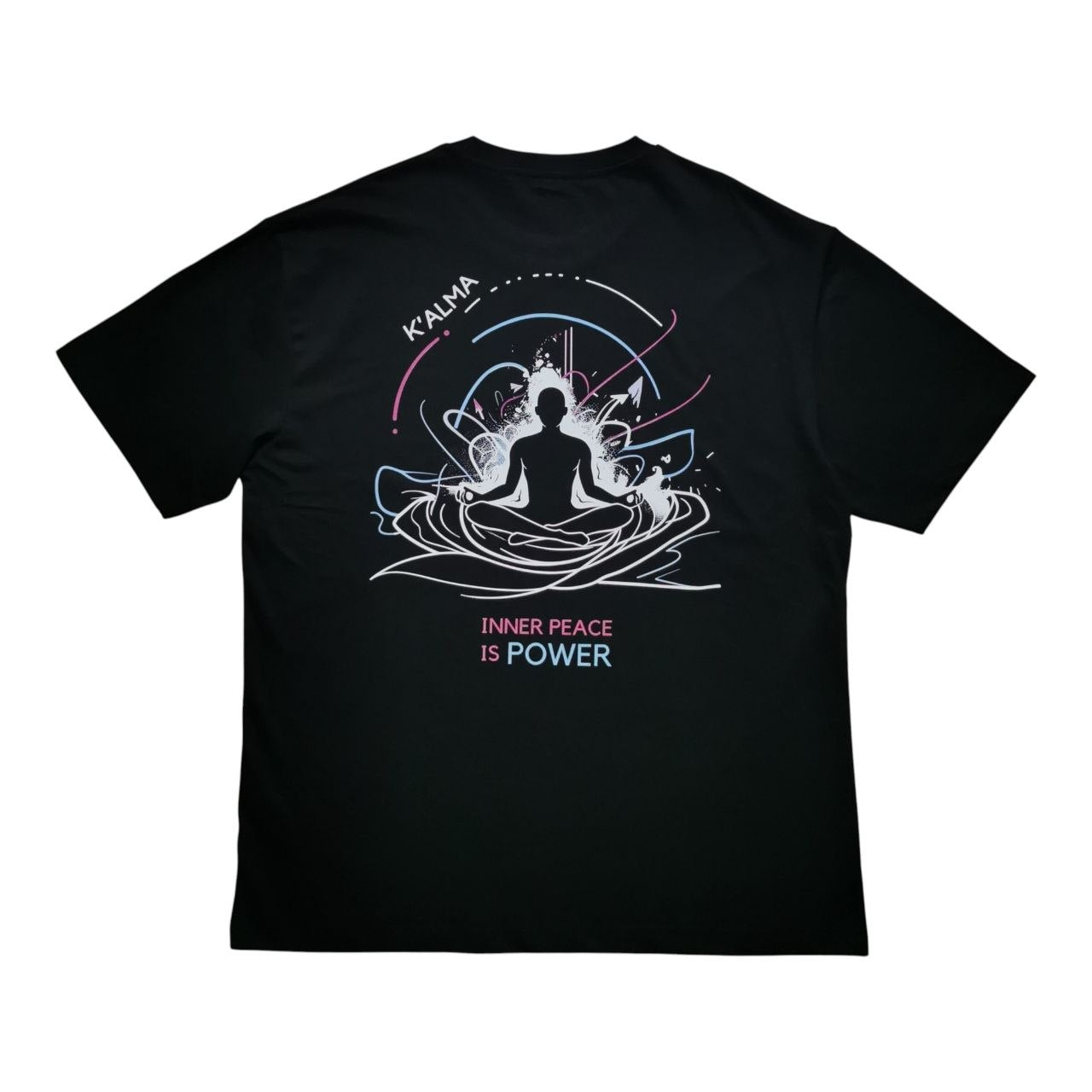 CAMISETA OVERSIZE INNER PEACE IS POWER NEGRA